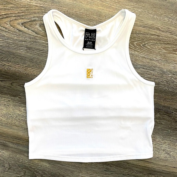 P.E Nation Sports Bra/Tank Cropped NWT - Picture 1 of 3